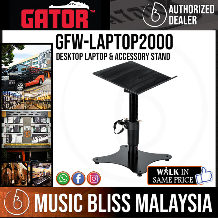 Gator Frameworks GFWLAPTOP2000 Desktop Laptop and Accessory Stand - Music Bliss Malaysia