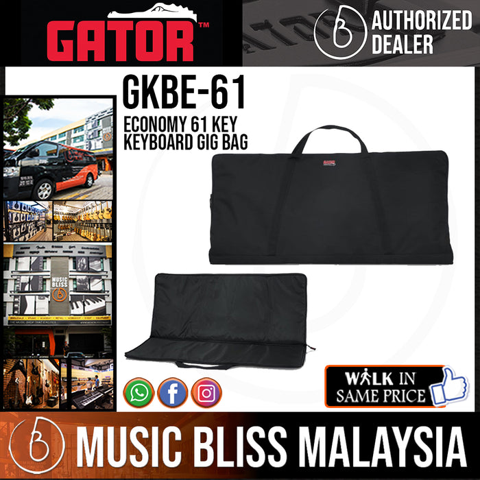 Gator GKBE-61 Economy 61 Key Keyboard Gig Bag - Music Bliss Malaysia