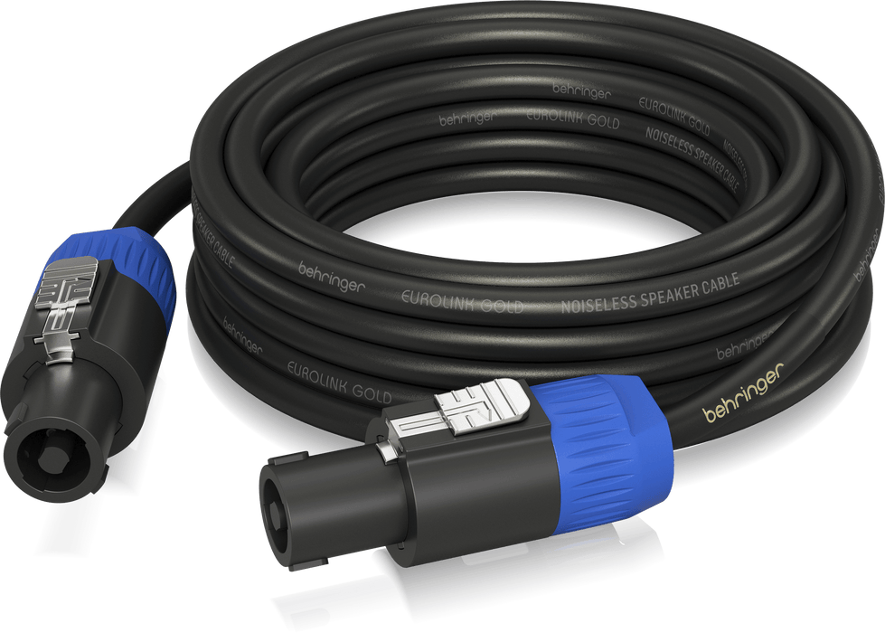 Behringer GLC2-1000 Gold Performance 10M Speaker Cable with Speaker Twist Connectors (GLC21000 / GLC2 1000) - Music Bliss Malaysia