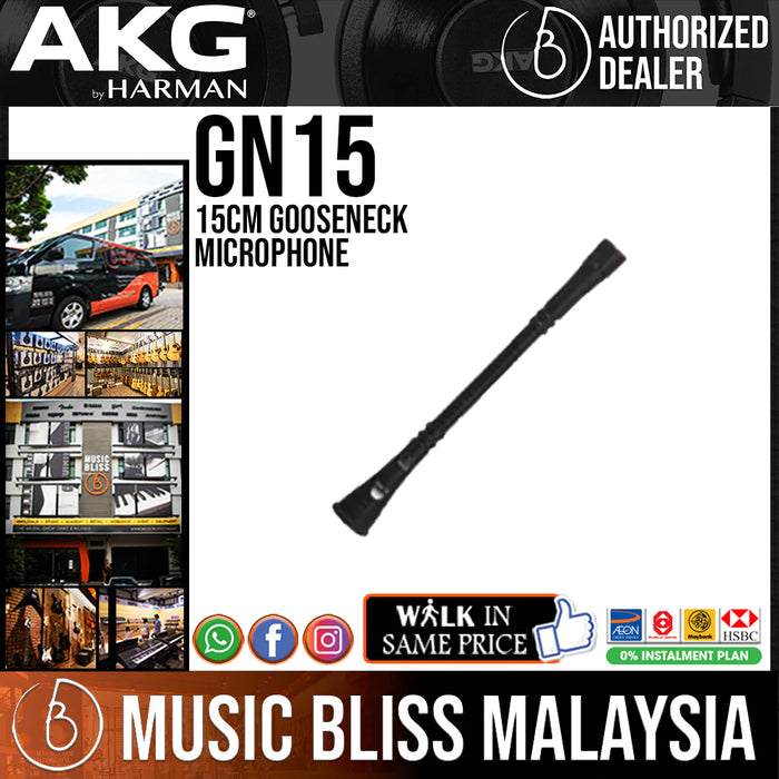 AKG GN15 Gooseneck Microphone, 15cm - Music Bliss Malaysia
