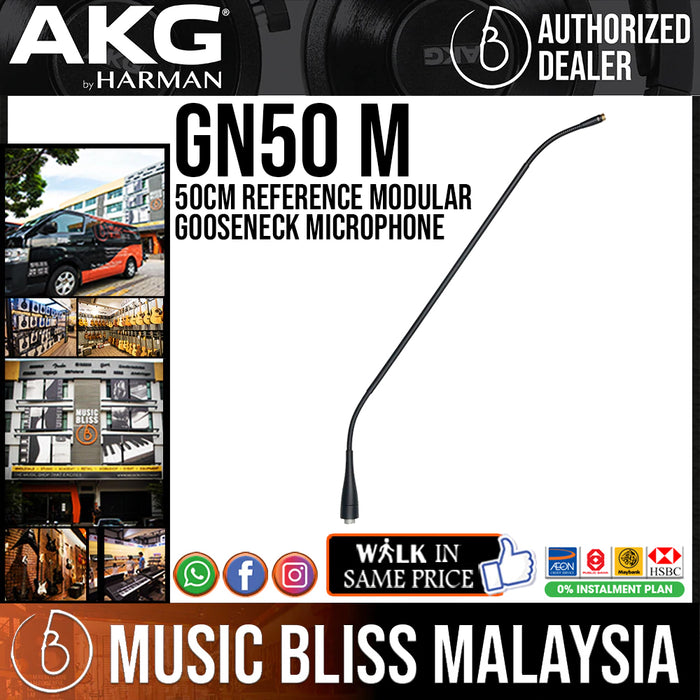 AKG GN50 M Reference Modular Gooseneck Microphone, 50cm - Music Bliss Malaysia