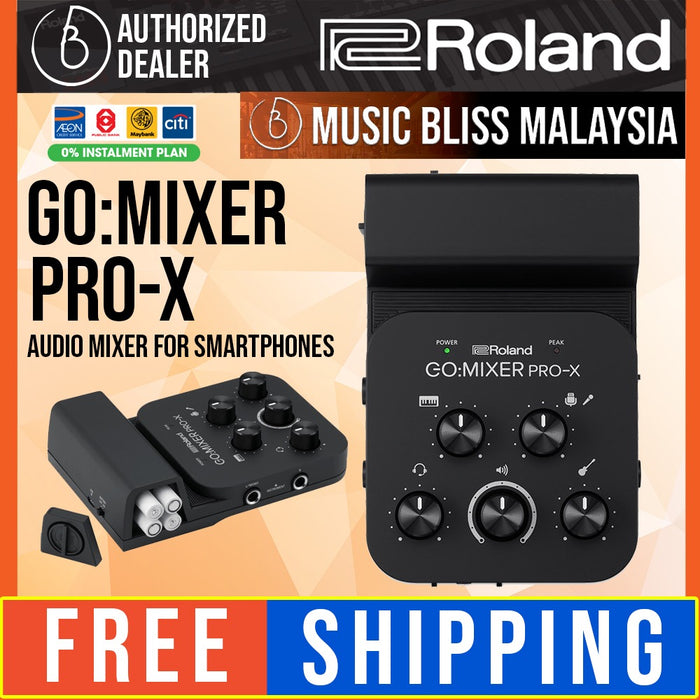 Roland GO:MIXER PRO-X Audio Mixer for Smartphones - Music Bliss Malaysia