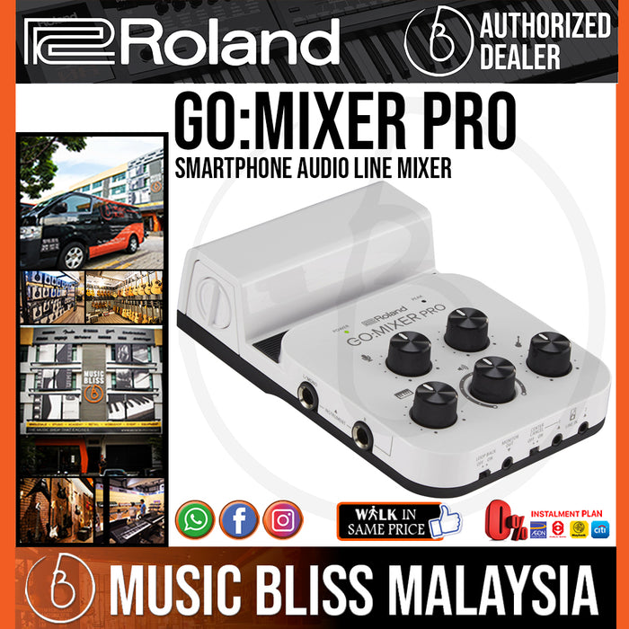 Roland GO:MIXER PRO Smartphone Audio Line Mixer (GO MIXER PRO) - Music Bliss Malaysia