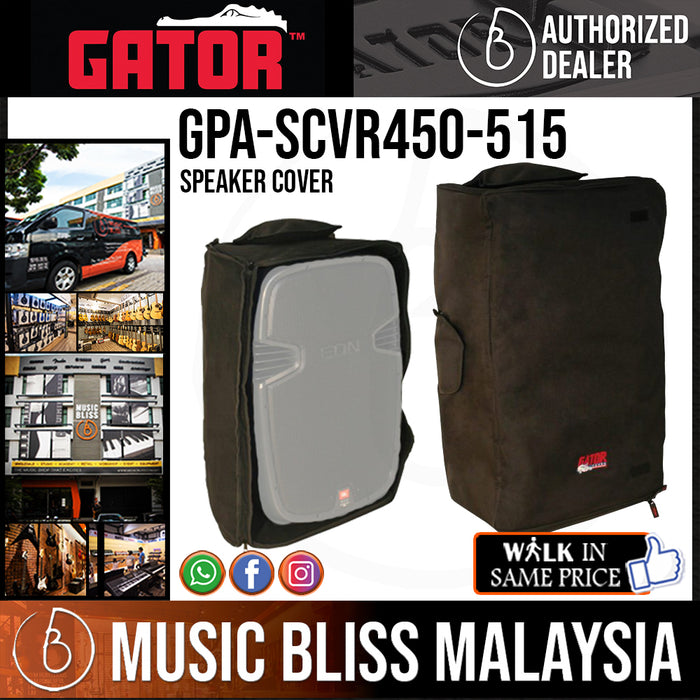 Gator GPA-SCVR450-515 Speaker Cover for JBL EON515 and Mackie SRM450 Powered Speakers - Music Bliss Malaysia