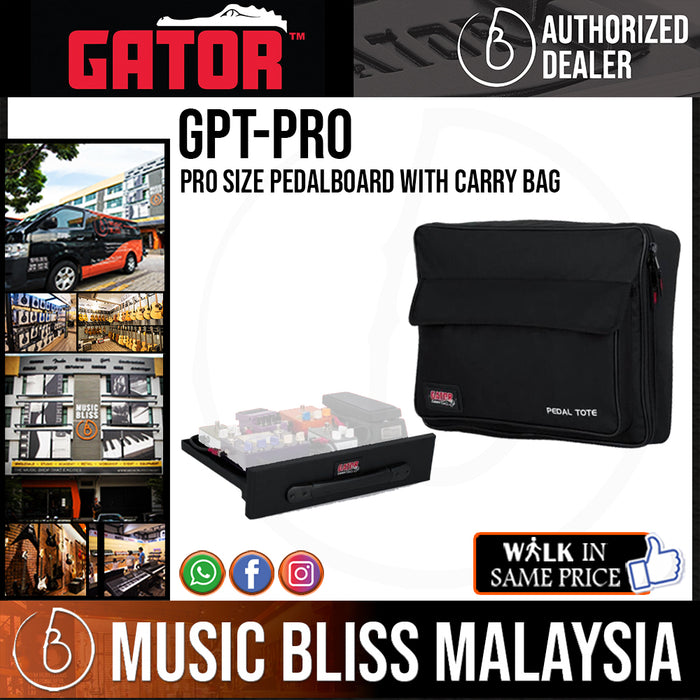 Gator GPT-PRO 16x30 Pro Size Pedalboard with Carry Bag *Crazy Sales Promotion* - Music Bliss Malaysia