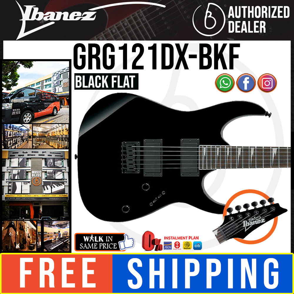 Ibanez Gio GRG121DX Electric Guitar - Black Flat (GRG121DX-BKF