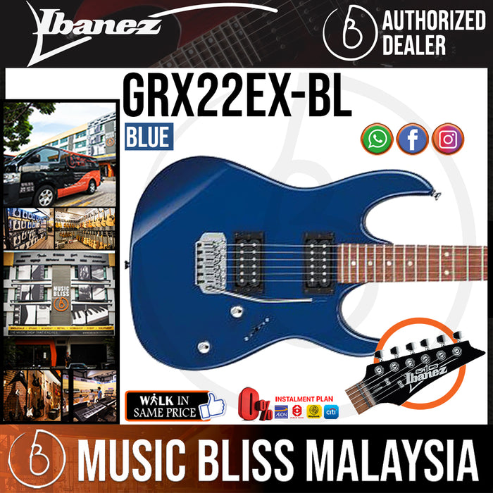 Ibanez GRX22EX - Blue (GRX22EX-BL) *Price Match Promotion* - Music Bliss Malaysia
