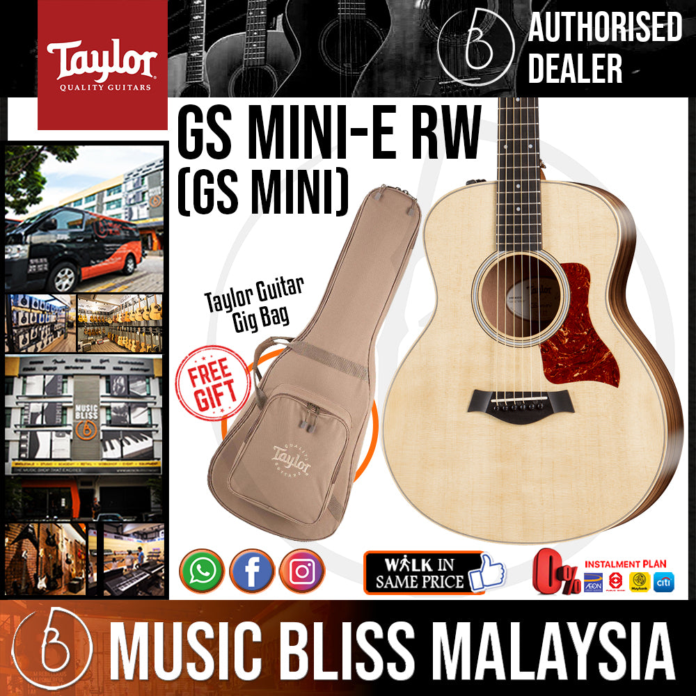 Taylor GS Mini-e RW - Natural with Bag (GSMINI eRW) | Music Bliss Malaysia