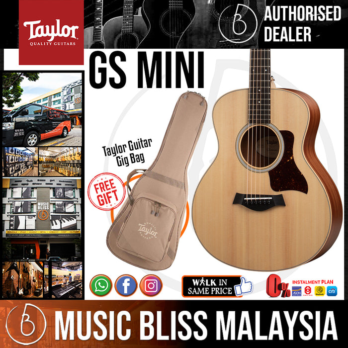 Taylor GS Mini - Natural with Bag (GSMINI) *Crazy Sales Promotion* - Music Bliss Malaysia
