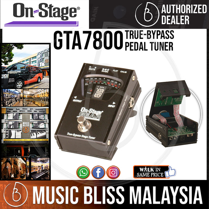 On-Stage GTA7800 True-Bypass Pedal Tuner (OSS GTA7800) - Music Bliss Malaysia