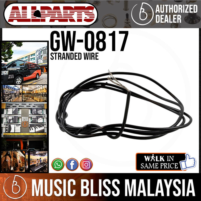 ALLPARTS GW-0817-023 25ft Stranded Wire - Black - Music Bliss Malaysia
