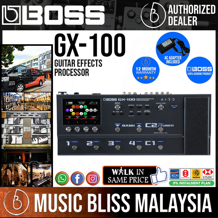 BOSS GX-100 Guitar Multi-effects Pedal - Music Bliss Malaysia