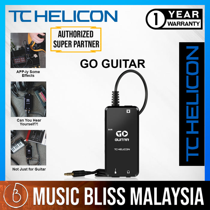 TC-Helicon GO GUITAR Portable Guitar Interface for Mobile Devices (GoGuitar) - Music Bliss Malaysia