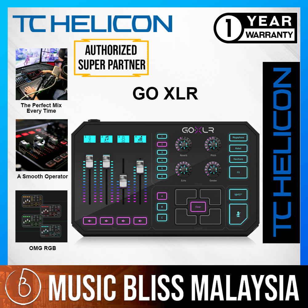 TC-Helicon Go XLR Mixer, Sampler, & Voice FX for Streamers, Best