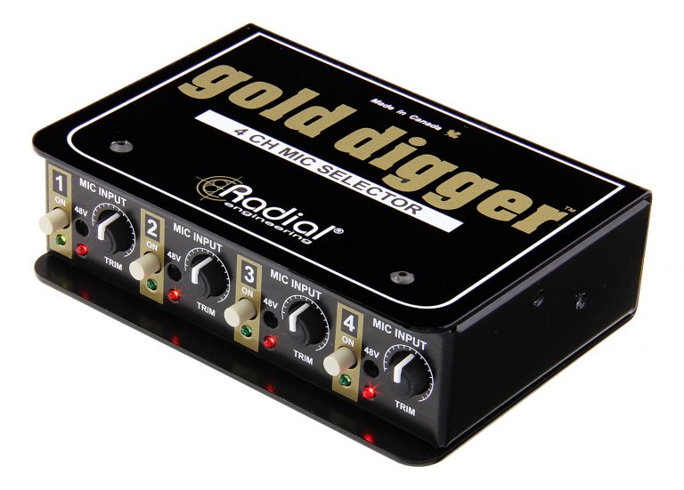 Radial Engineering Gold Digger 4-channel Mic Selector *RMCO Promotion* - Music Bliss Malaysia