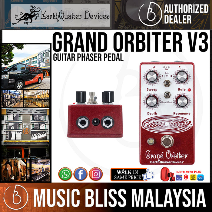 EarthQuaker Devices Grand Orbiter V3 Phaser Pedal - Music Bliss Malaysia