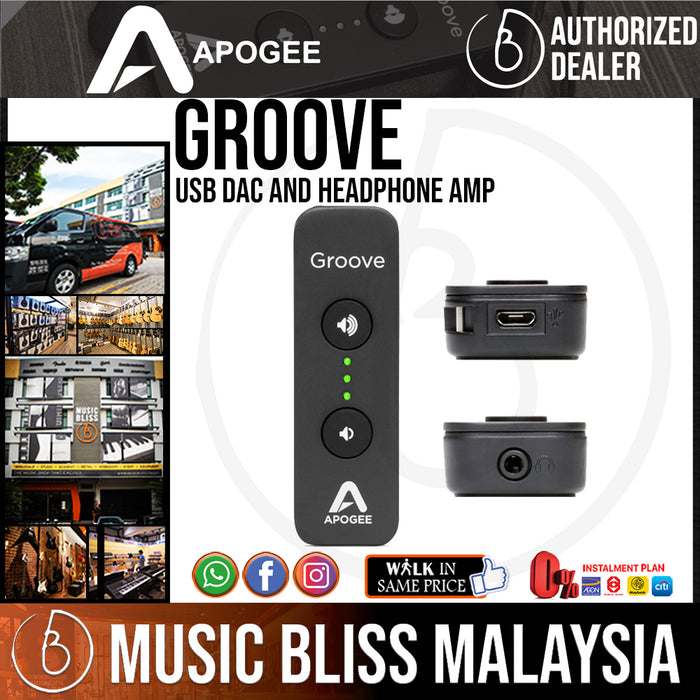 Apogee Groove USB DAC and Headphone Amp - Music Bliss Malaysia