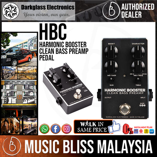 Darkglass Harmonic Booster Clean Bass Preamp Pedal - Music Bliss Malaysia