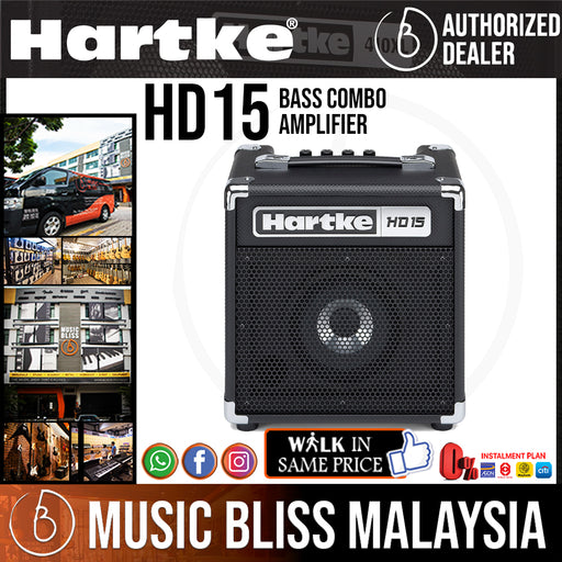 Hartke HD15 Bass Combo Amplifier with 0% Instalment (HD-15) - Music Bliss Malaysia