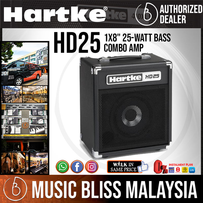 Hartke HD25 Bass Combo Amplifier with 0% Instalment (HD-25) - Music Bliss Malaysia