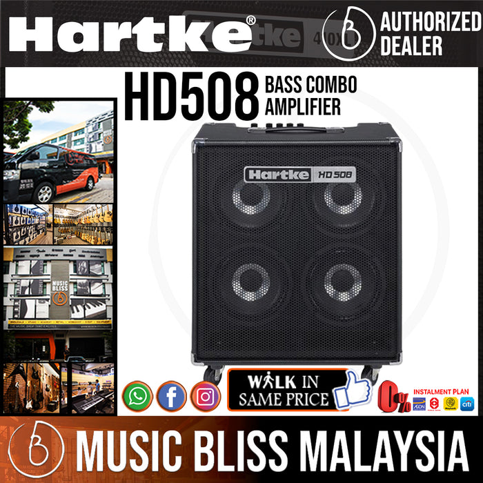 Hartke HD508 500-watt 4x8 Bass Combo Amplifier with 0% Instalment - Music Bliss Malaysia
