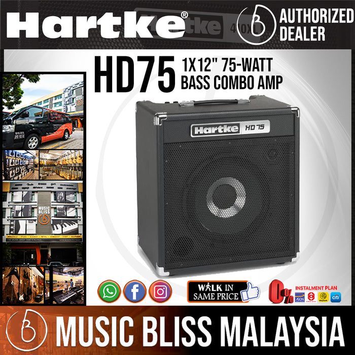 Hartke HD75 Bass Combo Amplifier with 0% Instalment (HD-75) - Music Bliss Malaysia