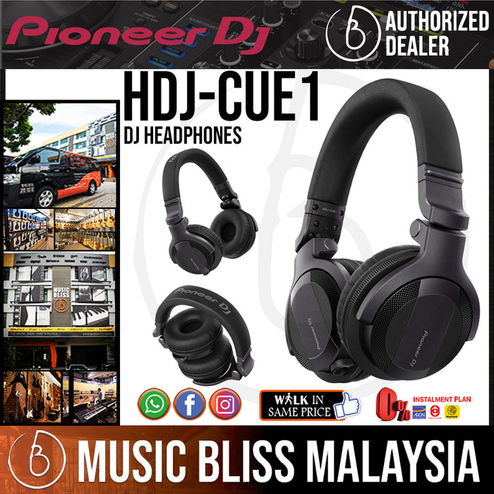 Pioneer DJ HDJ-CUE1 Closed-Back DJ Headphone (HDJ CUE1) *Everyday Low Prices Promotion* - Music Bliss Malaysia