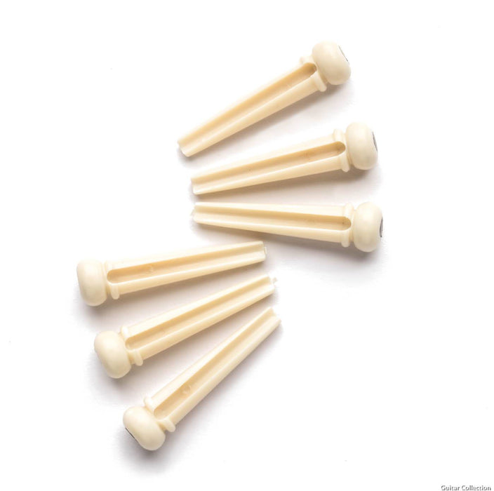 Jim Dunlop HE216W Herco Bridge Pins - White - Music Bliss Malaysia