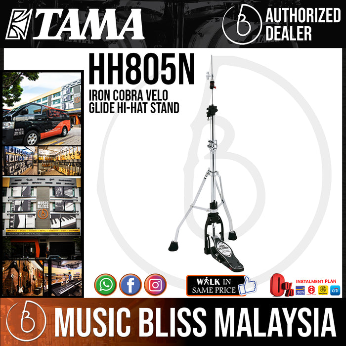 Tama HH805N Iron Cobra Velo Glide Hi-Hat Stand (HH-805N) - Music Bliss Malaysia