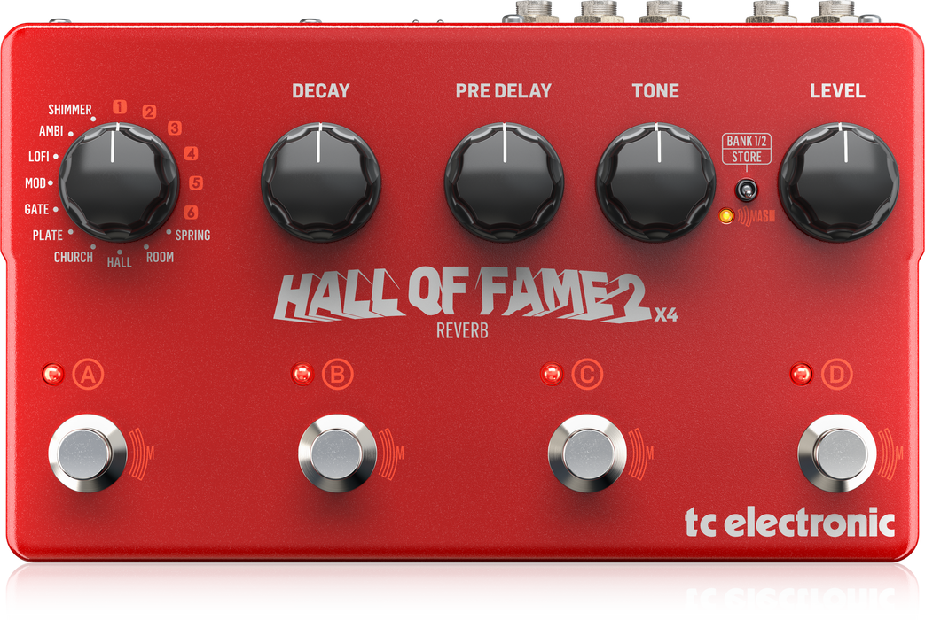 TC Electronic Hall Of Fame 2 x4 Reverb Pedal *Crazy Sales Promotion* - Music Bliss Malaysia