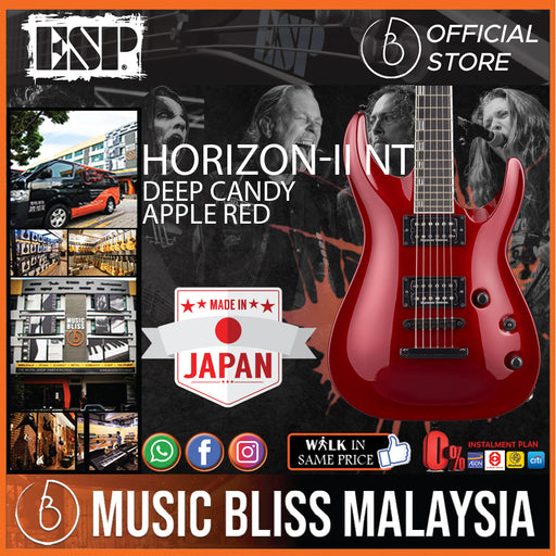 ESP Horizon-II NT - Deep Candy Apple Red (HORIZONIINT) - Music Bliss Malaysia