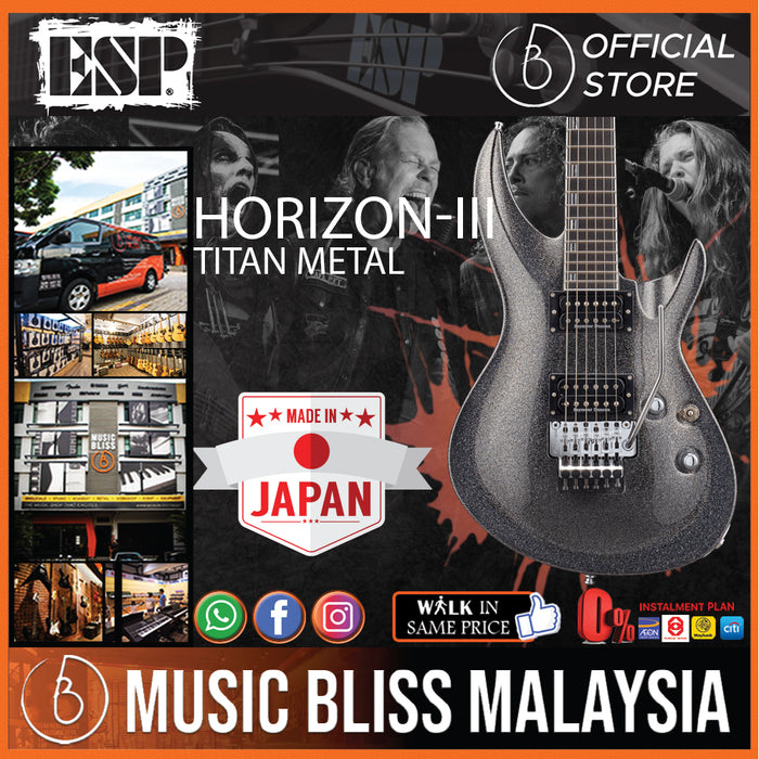 ESP Horizon-III - Titan Metal (HORIZONIII) - Music Bliss Malaysia