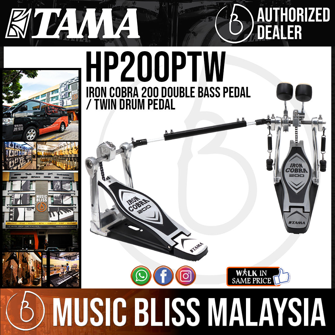 iron cobra 200 double pedal Tama HP200PTW Iron Cobra 200 Double Bass Pedal / Twin Drum Pedal
