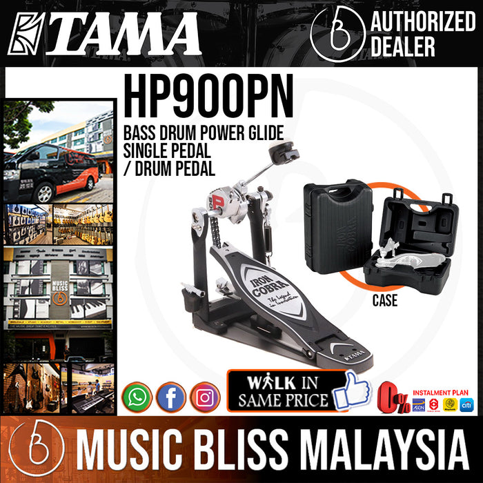 Tama HP900PN Bass Drum Power Glide Single Pedal / Drum Pedal with Case *Crazy Sales Promotion* - Music Bliss Malaysia