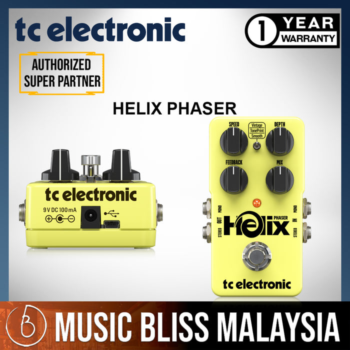 TC Electronic Helix Phaser Guitar Effects Pedal *Crazy Sales Promotion* - Music Bliss Malaysia
