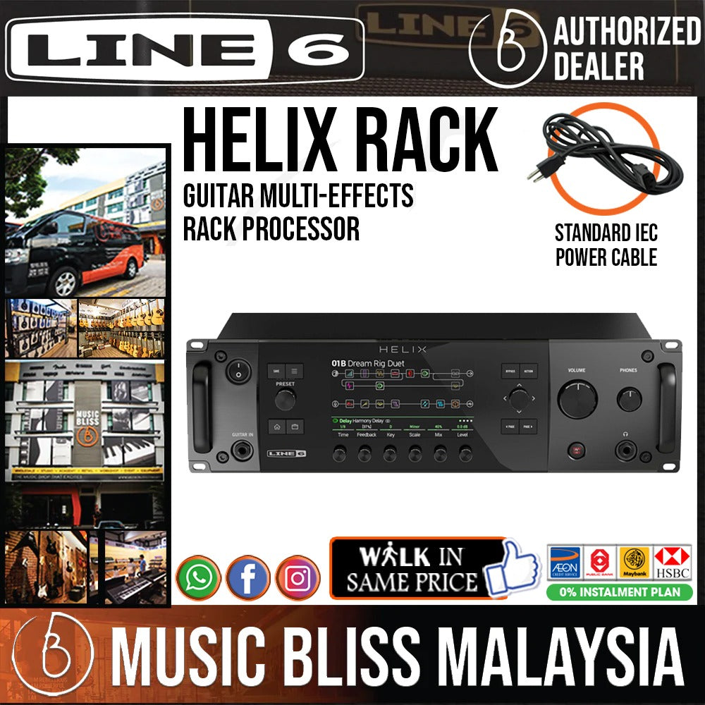 Line 6 Helix Rack Guitar Multi-effects Rack Processor (LINE6) | Music ...