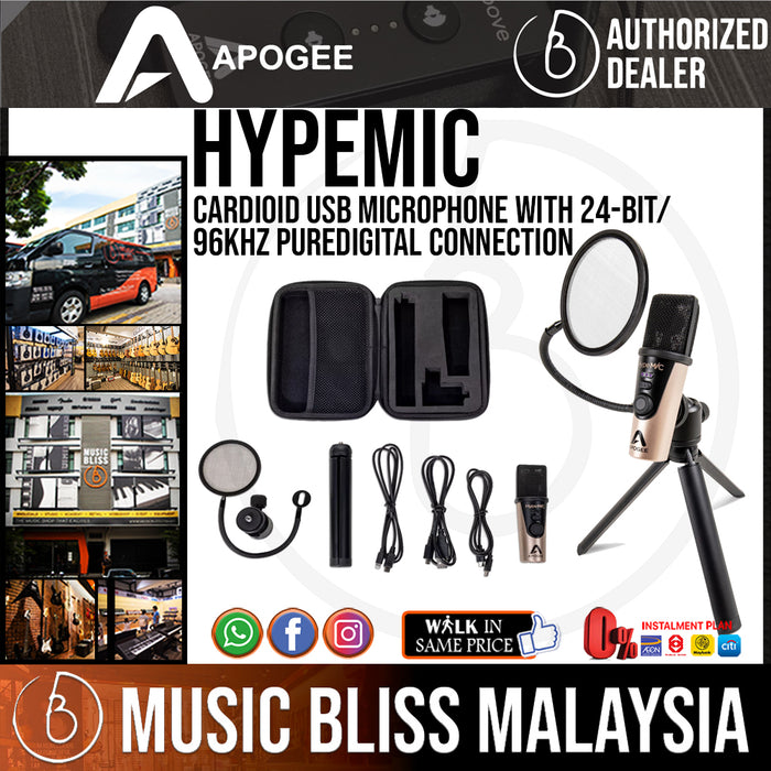 Apogee HypeMic for iPad, iPhone, Mac and Windows - Music Bliss Malaysia