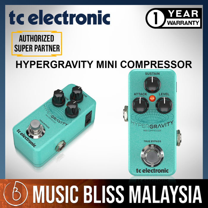 TC Electronic Hypergravity Mini Compressor Guitar Effects Pedal *Crazy Sales Promotion* - Music Bliss Malaysia