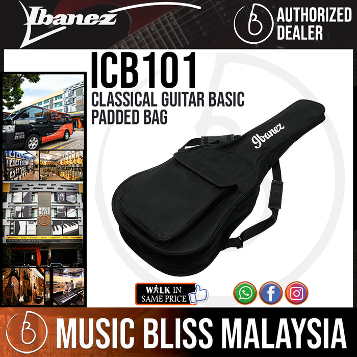 Ibanez ICB101 Classical Guitar Basic Padded Bag - Music Bliss Malaysia