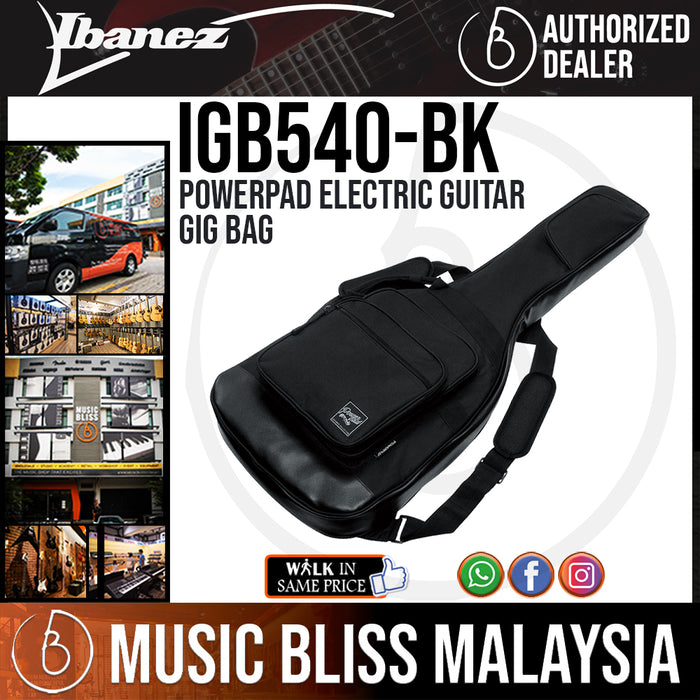 Ibanez IGB540BK Powerpad Electric Guitar Gig Bag (IGB540-BK) - Music Bliss Malaysia