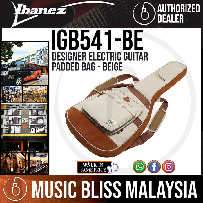 Ibanez IGB541BE Designer Electric Guitar Padded Beige Bag (IGB541-BE) - Music Bliss Malaysia