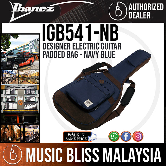 Ibanez IGB541NB Designer Electric Guitar Padded Navy Blue Bag (IGB541-NB) - Music Bliss Malaysia
