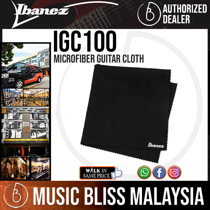 Ibanez IGC100 Microfiber Guitar Cleaning & Polishing Cloth - Music Bliss Malaysia