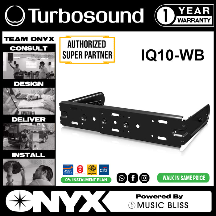 Turbosound IQ10-WB Wall Brackets for iQ10 Speakers (IQ10WB / IQ10 WB) - Music Bliss Malaysia