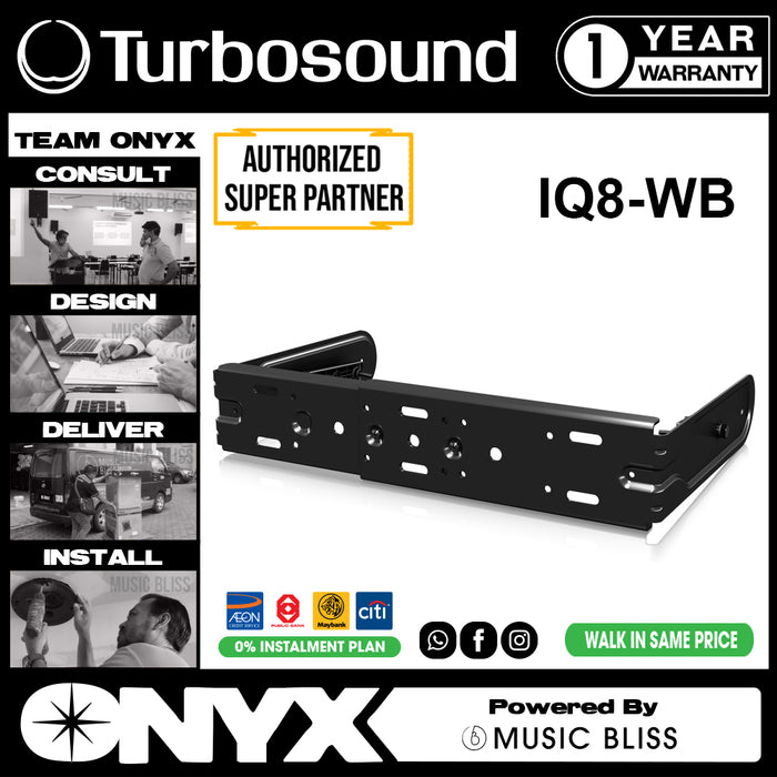Turbosound IQ8-WB Wall Brackets for iQB Speakers (IQ8WB / IQ8 WB) - Music Bliss Malaysia