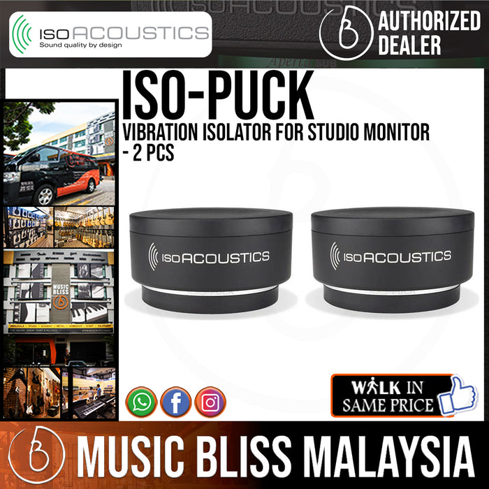 IsoAcoustics ISO-PUCK Vibration Isolator For Studio Monitor - 2 Pcs - Music Bliss Malaysia