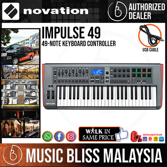 Novation Impulse 49 Keyboard Controller - Music Bliss Malaysia