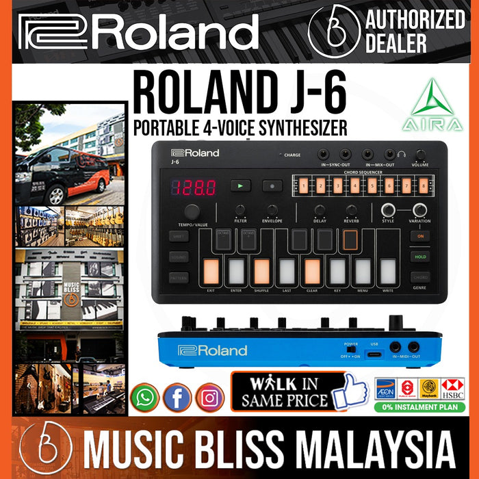 Roland Aira Compact J-6 Chord Synthesizer - Music Bliss Malaysia