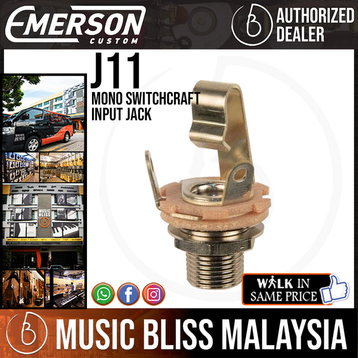 Emerson Mono Switchcraft J11 Input Jack - Music Bliss Malaysia