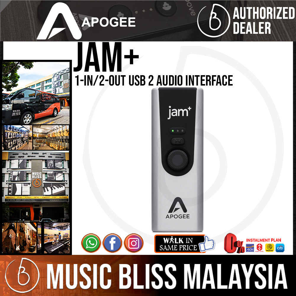 Apogee Jam+ 1-in/2-out USB 2 Audio Interface (Jam Plus) | Music Bliss ...